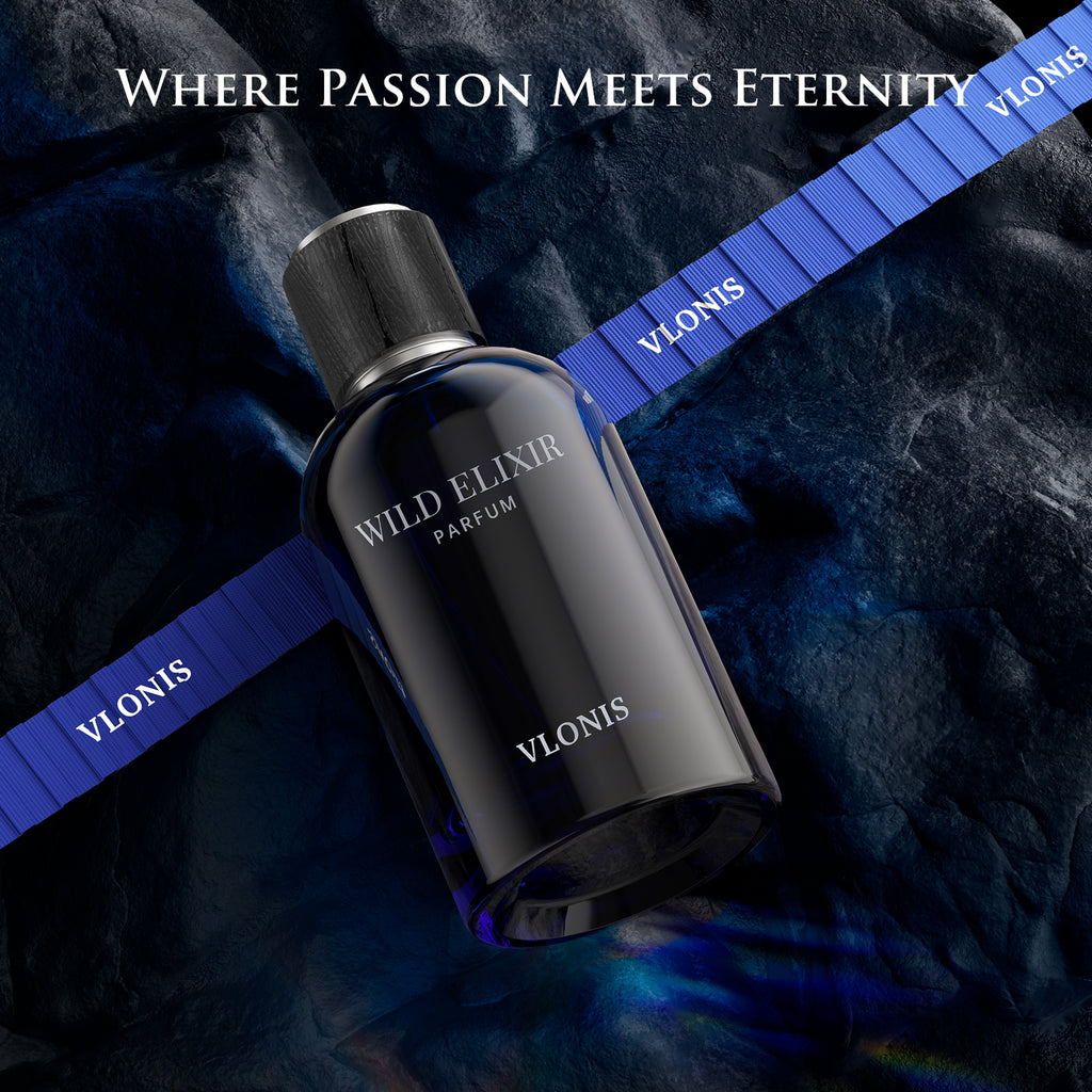 VLONIS WILD ELIXIR EDP Intense packaging - best spicy amber cologne gift for boyfriend husband