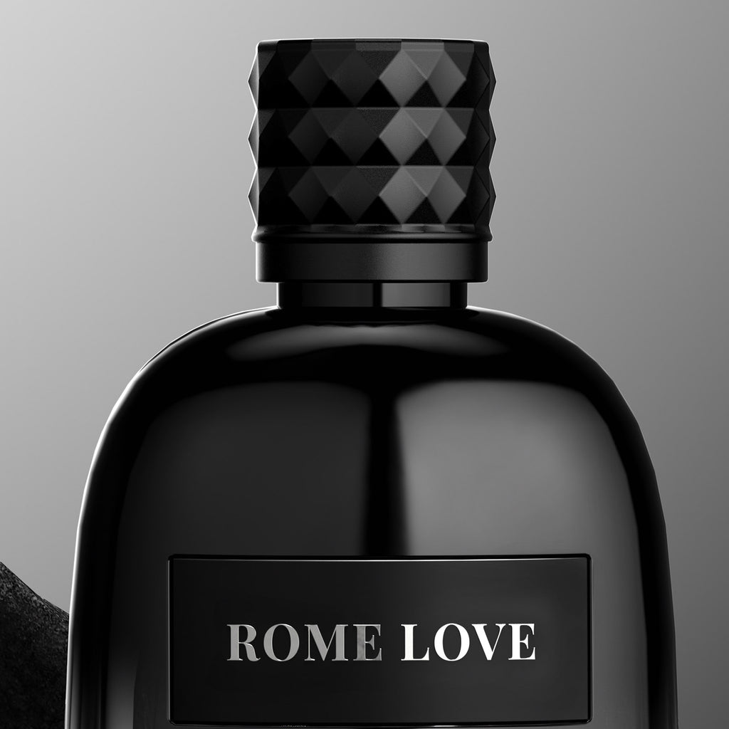 VLONIS ROME LOVE cologne bottle close-up - classic gentleman scent for date night wedding